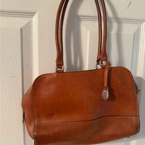 Dooney & Bourke Cognac Brown Leather Shoulder Bag